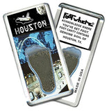 Houston FootWhere® SouvenirFridge Magnet. Made in USA-FootWhere® Souvenirs
