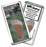Hot Springs FootWhere® Souvenir Fridge Magnet. Made in USA - FootWhere® Souvenir Shop