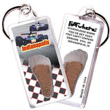 Indianapolis FootWhere® Souvenir Keychain. Made in USA-FootWhere® Souvenirs