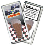 Indianapolis FootWhere® Souvenir Fridge Magnet. Made in USA-FootWhere® Souvenirs