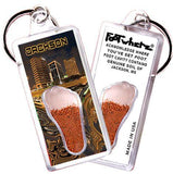 Jackson, MS FootWhere® Souvenir Keychain. Made in USA-FootWhere® Souvenirs