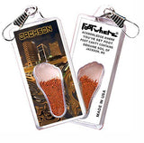 Jackson, MS FootWhere® Souvenir Zipper-Pull. Made in USA-FootWhere® Souvenirs
