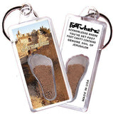 Jerusalem FootWhere® Souvenir Keychain. Made in USA-FootWhere® Souvenirs