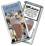 Jerusalem FootWhere® Souvenir Fridge Magnet. Made in USA-FootWhere® Souvenirs
