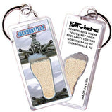Jacksonville FootWhere® Souvenir Key Chain. Made in USA-FootWhere® Souvenirs
