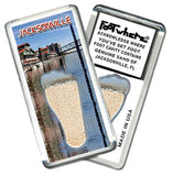 Jacksonville FootWhere® Souvenir Fridge Magnet. Made in USA-FootWhere® Souvenirs