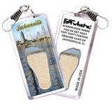 Jacksonville FootWhere® Souvenir Zipper-Pull. Made in USA-FootWhere® Souvenirs