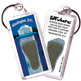 Washington, D.C. FootWhere® Souvenir Keychains. 6 Piece Set. Made in USA - FootWhere® Souvenir Shop