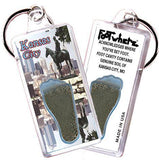 Kansas City FootWhere® Souvenir Keychain. Made in USA-FootWhere® Souvenirs