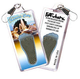 Kansas City FootWhere® Souvenir Zipper-Pull. Made in USA-FootWhere® Souvenirs