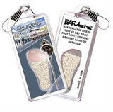 Bermuda FootWhere® Souvenir Zipper-Pull. Made in USA-FootWhere® Souvenirs