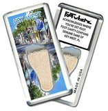 Key West FootWhere® Souvenir Magnet. Made in USA-FootWhere® Souvenirs