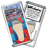 Long Beach FootWhere® Souvenir Fridge Magnet. Made in USA-FootWhere® Souvenirs