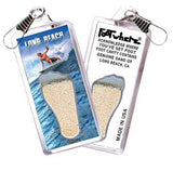 Long Beach FootWhere® Souvenir Zipper-Pull. Made in USA-FootWhere® Souvenirs