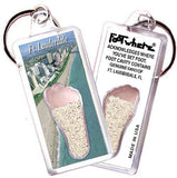 Fort Lauderdale FootWhere® Souvenir Key Chain. Made in USA-FootWhere® Souvenirs