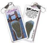London, UK FootWhere® Souvenir Zipper-Pull. Made in USA-FootWhere® Souvenirs