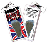 London, UK FootWhere® Souvenir Zipper-Pull. Made in USA-FootWhere® Souvenirs