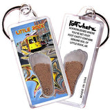 Little Rock FootWhere® Souvenir Keychains. 6 Piece Set. Made in USA-FootWhere® Souvenirs