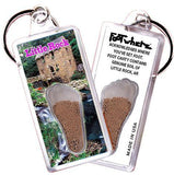 Little Rock FootWhere® Souvenir Keychain. Made in USA-FootWhere® Souvenirs