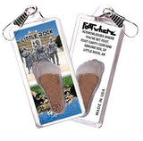 Little Rock FootWhere® Souvenir Zipper-Pull. Made in USA-FootWhere® Souvenirs