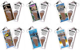Little Rock FootWhere® Souvenir Fridge Zipper-Pulls. 6 Piece Set. Made in USA-FootWhere® Souvenirs