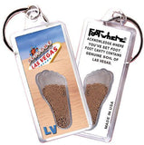 Las Vegas FootWhere® Souvenir Keychain. Made in USA-FootWhere® Souvenirs
