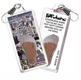 Las Vegas FootWhere® Souvenir Zipper-Pull. Made in USA-FootWhere® Souvenirs