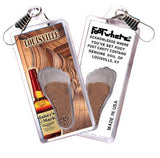 Louisville FootWhere® Souvenir Zipper-Pull. Made in USA-FootWhere® Souvenirs