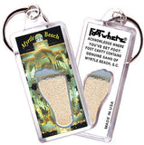 Myrtle Beach FootWhere® Souvenir Key Chain. Made in USA-FootWhere® Souvenirs
