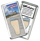Myrtle Beach FootWhere® Souvenir Magnet. Made in USA-FootWhere® Souvenirs