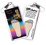 Myrtle Beach FootWhere® Souvenir Zipper-Pull. Made in USA - FootWhere® Souvenir Shop