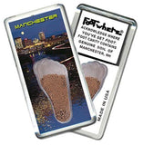 Manchester FootWhere® Souvenir Fridge Magnet. Made in USA-FootWhere® Souvenirs
