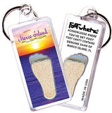 Marco Island FootWhere® Souvenir Key Chain. Made in USA-FootWhere® Souvenirs