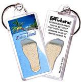 Marco Island FootWhere® Souvenir Key Chain. Made in USA-FootWhere® Souvenirs