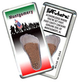 Montgomery, AL FootWhere® Souvenir Fridge Magnet. Made in USA-FootWhere® Souvenirs