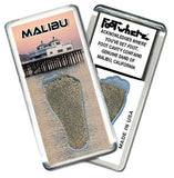 Malibu FootWhere® Souvenir Fridge Magnet. Made in USA-FootWhere® Souvenirs