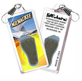 Milwaukee FootWhere® Souvenir Zipper-Pulls. 6 Piece Set. Made in USA - FootWhere® Souvenir Shop