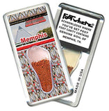 Memphis FootWhere® Souvenir Magnet. Made in USA-FootWhere® Souvenirs