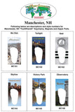 New Hampshire FootWhere® Souvenir Keychain. Made in USA-FootWhere® Souvenirs