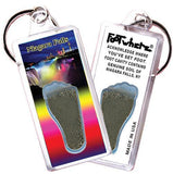 Niagara Falls, NY FootWhere® Souvenir Key Chain. Made in USA-FootWhere® Souvenirs