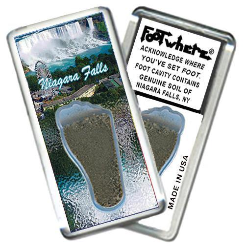 Niagara Falls, NY FootWhere® Souvenir Magnet. Made in USA-FootWhere® Souvenirs