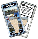Norfolk FootWhere® Souvenir Fridge Magnet. Made in USA-FootWhere® Souvenirs
