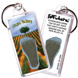 Napa Valley FootWhere® Souvenir Keychain. Made in USA-FootWhere® Souvenirs
