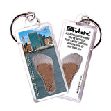 New York City FootWhere® Souvenir Keychain. Made in USA - FootWhere® Souvenir Shop