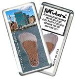New York City FootWhere® Souvenir Fridge Magnet. Made in USA - FootWhere® Souvenir Shop