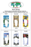 New Jersey FootWhere® Souvenir Zipper-Pull. Made in USA-FootWhere® Souvenirs
