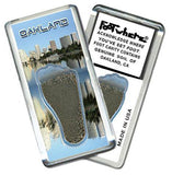 Oakland FootWhere® Souvenir Magnet. Made in USA-FootWhere® Souvenirs