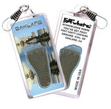 Oakland FootWhere® Souvenir Zipper-Pull. Made in USA-FootWhere® Souvenirs