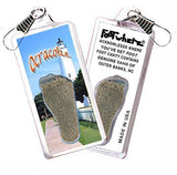 Outer Banks, NC FootWhere® Souvenir Zipper-Pull. Made in USA-FootWhere® Souvenirs