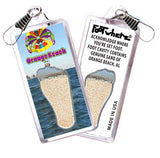 Orange Beach FootWhere® Souvenir Zipper-Pull. Made in USA - FootWhere® Souvenir Shop